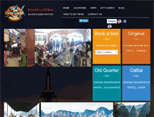 Tablet Screenshot of centralbackpackershostel.com